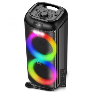Enceinte Sonorisation Autonome sur batterie à LED - Pickering PANTHER P28 - 500W Bluetooth USB SD 6 modes Equaliseurs Téléco
