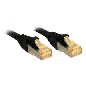Image de Lindy Câble réseau CAT 7 Lsoh Cuivre 6000MHz 0,5m - Noir