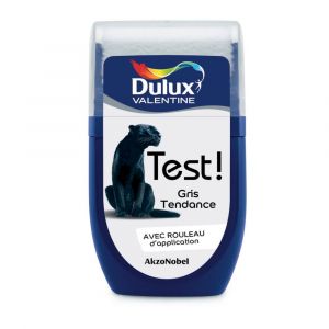 Image de Dulux Valentine Testeur peinture murs et boiseries Cr&egrave;me de couleur gris tendance satin 30ml