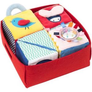 Oxybul 4 cubes d'éveil en tissu
