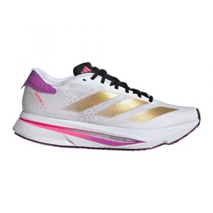 Adidas Adizero SL 2 Chaussure De Running Sans Stabilisateurs Femmes - Blanc, Or, Pointure 41 1/3