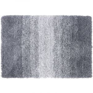 Tapis de bain Wave Antidérapant & Séchage rapide Gris/Blanc 70 x 100 cm