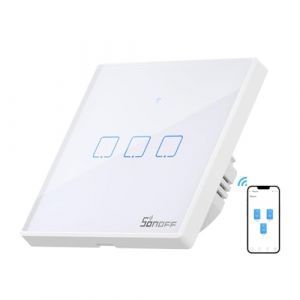 Sonoff Interrupteur mural WiFi, commande tactile et vocale,T2EU3C