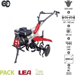 Motoculteur t rmique avec roues pne atiques travail 102cm vitesses 2AV 1AR LEA LE42212 97W21