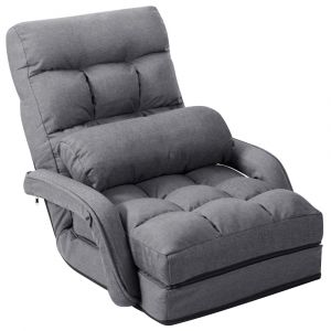 Fauteuil avec dossier réglable 5 positions gris 67 x 65 x 72 cm