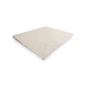 Soleil d'Ocre Drap plat en coton 260x300 cm PERCALE ecru, par - Ecru