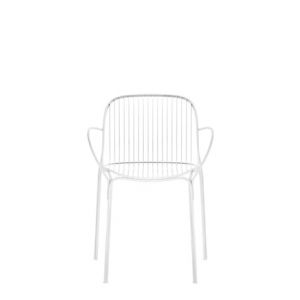 Kartell Chaise avec accoudoirs Hiray - blanc