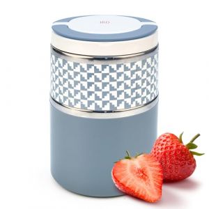 Iris Bouteille isotherme double paroi en acier inoxydable Bleu 900 l