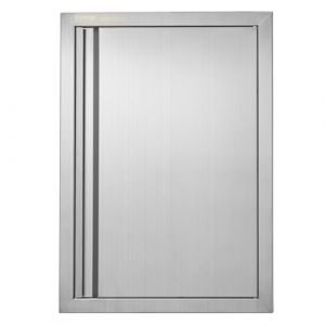VEVOR Porte deAcces pour Barbecue, Porte de Cuisine Exterieure Simple de 432x610 mm, Porte Encastree en Inox, avec Poignee Encastree, pour Îlot de