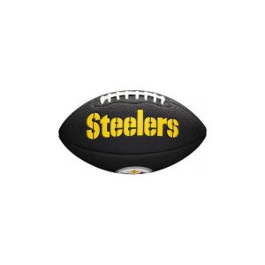 Wilson Ballon de Football américain, Mini NFL Team Soft Touch, Pittsburgh Steelers, Pour les joueurs amateurs, Noir, WTF1533BLXBPT