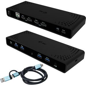 i-tec Universal Dual 4K Display Docking Station + Power Delivery 85W