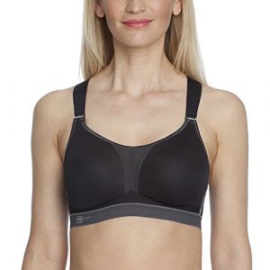 Anita BH Dynamix-Star Soutien-Gorge De Sport, Noir - Schwarz (Schwarz/Anthrazit 445), 85EE Femme
