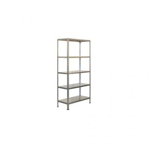 Simon Rack Etagère 5 niveaux 510 Kg L. 900 x Ht. 1800 x P. 300 mm KIT ECOCLICK 5/300 GALVA - 777100026189035 - Simonclick