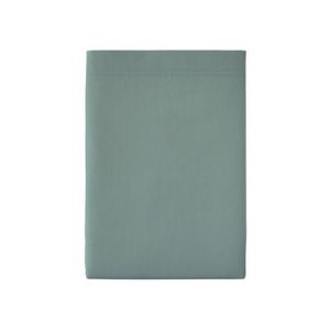 Essix Drap Plat, Percale de Coton, Agave, 240x300 cm