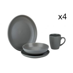 Cosy & Trendy Service 16 pièces viva grey gris