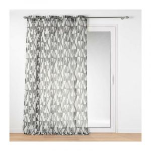 Douceur d'intérieur, Voilage à Oeillets (140 x 240 cm) Ikaris, Voile Sablé Imprimé