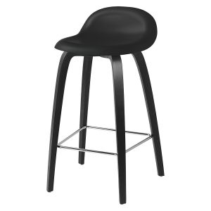 Gubi Tabouret 3d Counter Stool Base En Bois (Black - Hirek Et Hêtre Teinté Noir)