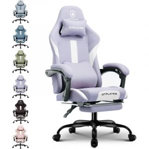 Chaise Gaming, Chaise de Gamer, Chaise de Bureau Respirante en Tissu de Haute Qualité, Chaise pc Ergonomique, Chaise de Bureau Réglable et Pivotante