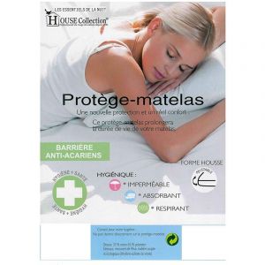 Image de 2X Protèges Matelas 140x200 Imperméable Hygiénique pour Matelas de 13 à 35 cm de Hauteur Absorbant et Respirant Barriére anti Acariens