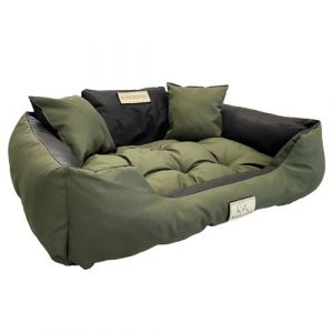 Grand lit pour chien et chat AIO Kingdog 115 x 95 Vert taille XL