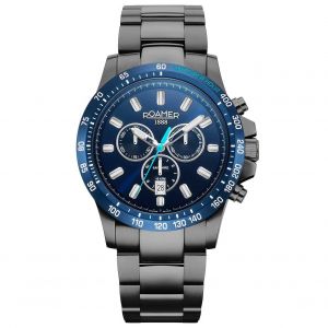 Roamer Mens Watch 861837 44 45 20, Quartz, 45mm, 10atm