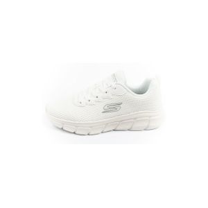 Skechers Homme Bobs B Flex Chill Edge Baskets, Tricot Blanc cassé, 43 EU