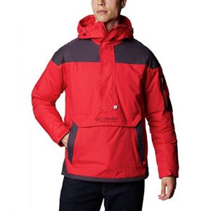 Columbia Challenger Veste Pullover Homme, Rouge, Violet (Mountain Red, Dark Purple), Taille S