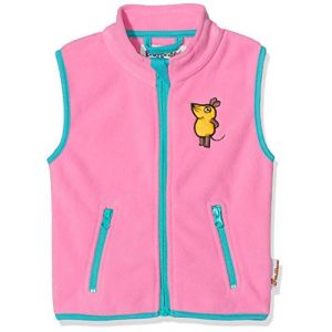 Playshoes DIE MAUS Fleece-Weste Die MAUS Veste sans Manche, Rose (Pink 18), 95 (Taille Fabricant: 80) Bébé Fille