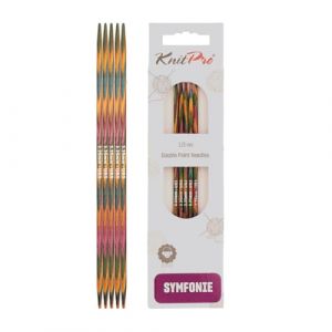 Knitpro KP20106 Symphonie Aiguille Double Pointe Bois Multicolore 49,5 x 1,3 x 5 cm