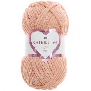 Rico Design Découvrez le Confort et la Douceur de la Pelote Velours Creative Chenillove 100GR de 15 Saumon - 15 Saumon