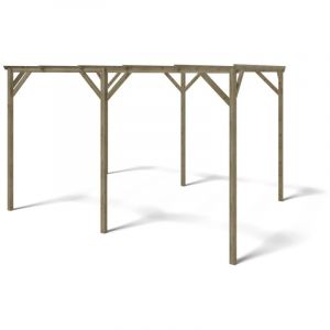 Carport, abri de voiture 3x4 m - 12 m2 - CAR13