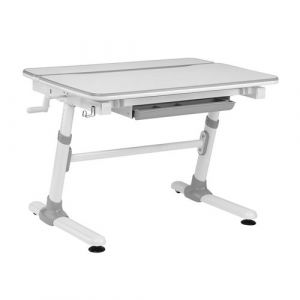 Bureau ergonomique pour enfants Maclean ER-417 avec réglage de la hauteur et de l'inclinaison Table d'école jusqu'à 100kg Tiroir Crochets pour sacs