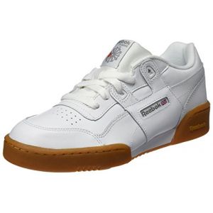 Image de Reebok Workout Plus Garçon, Blanc (White/Carbon/Classic Red Royal/Gu 000), 37 EU