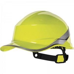 Image de Delta Plus CASQUE DE CHANTIER FORME CASQUETTE BASEBALL -DIAM5JAFL-Jaune