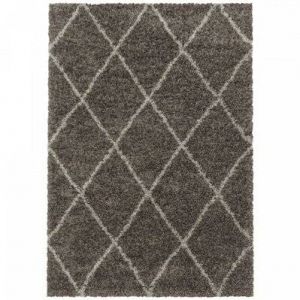 BERBERE - Tapis de style berbère - Taupe et Ivoire 240 x 340 cm