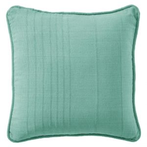 Lot de 2 housses de coussin, ou d'oreiller en coton ORION - vert c&eacute;ladon