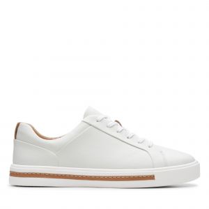 Clarks Un Maui Lace, Derbys Femme, Blanc (White Leather-), 39 EU
