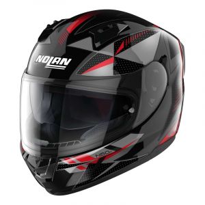 Nolan Casque int&eacute;gral N60-6 Wiring metal black/red/silver- S