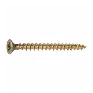 Spax Vis bois tête fraisé PZ1 - Ø 3 mm - 40 mm - Zingué jaune - Boîte de 1000 pièces