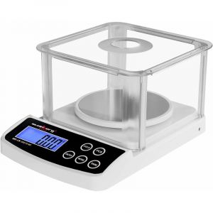 Steinberg Balance de précision digitale LCD Glace de protection 500g/001g Plateau de pesée ? 12cm 6 unités BASIC SBS-LW-500/10 WS