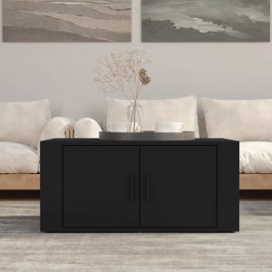 VidaXL 816513 Table basse Noir 80x50x36 cm Bois d'ingénierie