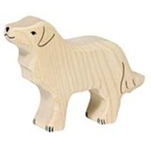 Holztiger Figurine Golden Retriever en bois