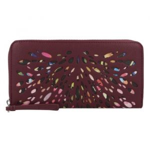 Desigual Porte-monnaie Blackwell 21cm - Rouge et Noir - 12 compartiments pour cartes de crédit