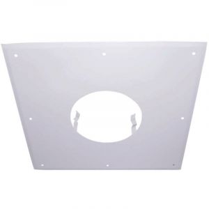 Joncoux Plaque de propreté - 300x300MM - blanche - pour conduit de diamètre 125MM