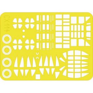 Eduard Accessoire Mitsubishi G3M Nell (pour maquettes Hasegawa) (fait à partir de bande jaune de Kabuki japonais) 1/72EDCX114 - Masques de verrières