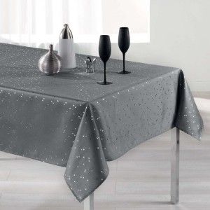 Image de Nappe rectangulaire (L240 cm) Safina Gris ardoise