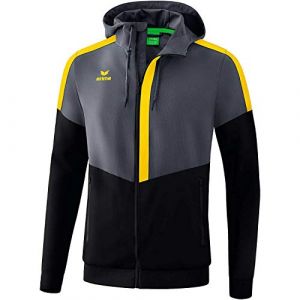 Image de Erima Veste à Capuche Tracktop Squad 3XL Grey / Black / Yellow