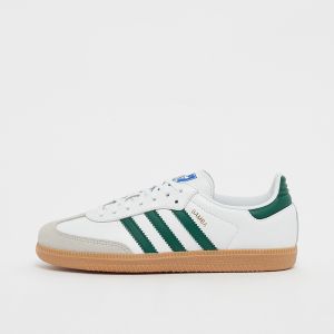 Image de Adidas Samba OG J ftwr white/collegiate green/gum 3 Originals, Footwear, ftwr white/collegiate green/gum 3, taille: 38 - Couleur Blanc - Taille 38