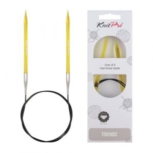 Knitpro KP51117 Aiguilles Circulaires Fixes Bois Multicolore 100 cm x 6 mm