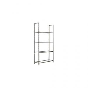 Simon Rack Etagère 4 niveaux 480 Kg L. 900 x Ht. 2500 x P. 400 mm KIT AUTOCLICK PNEUS 4/400 GRIS FONCE - 333100234259044 - Simonauto